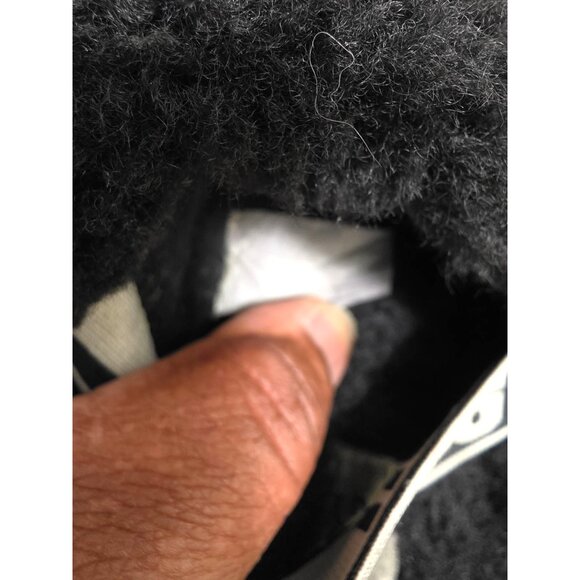 UGG Fluff Yeah Slide Slippers Black Womens Size 6 Sheepskin Wool - Picture 9 of 10